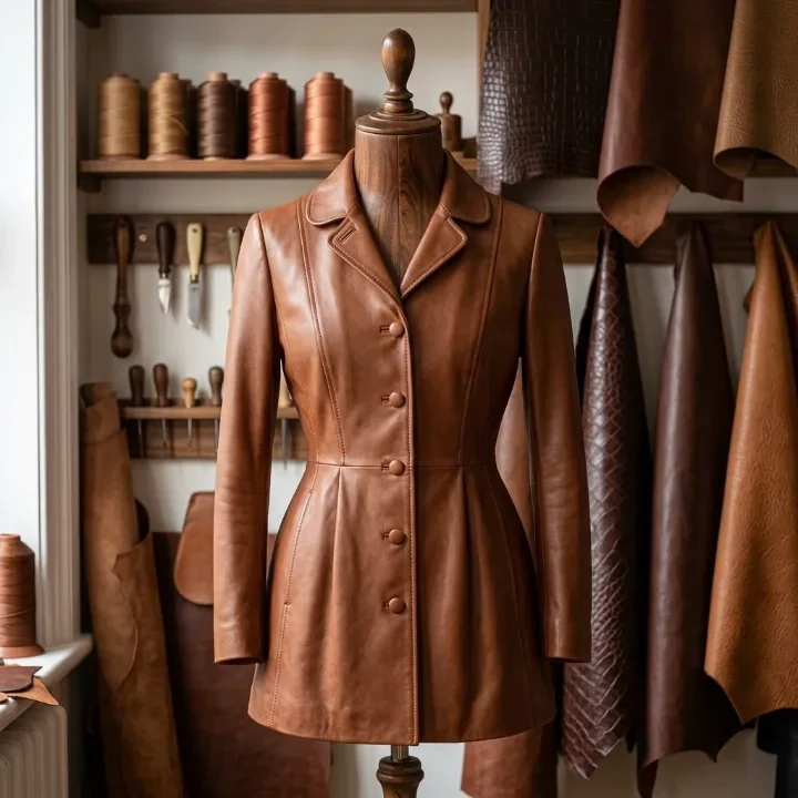 Atelier de cuir pour confection femme sur mesure